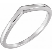 14K White Band