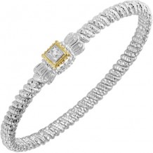 Alwand Vahan 4mm 14k Gold & Sterling Silver Diamond Bracelet