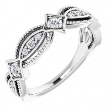 14K White 1/3 CTW Diamond Anniversary Band