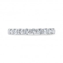 Shah Luxury Round Diamond Half-Eternity Wedding Band In 14K White Gold