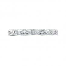 Shah Luxury 14K White Gold Round Diamond Half-Eternity Wedding Band