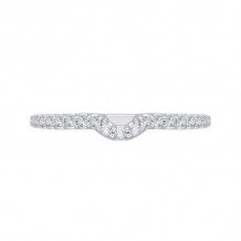 Shah Luxury Round Diamond Wedding Band In 14K White Gold