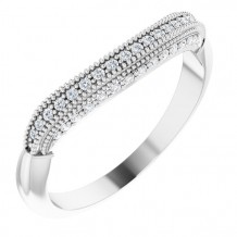 14K White 1/8 CTW Diamond Matching Band