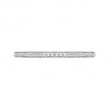 Shah Luxury Round Diamond Half-Eternity Wedding Band In 14K White Gold