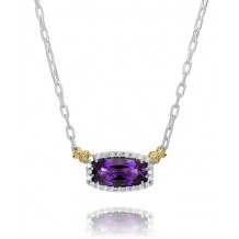 Vahan 14k Gold & Sterling Silver Amethyst Necklace