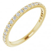 14K Yellow 1/3 CTW Diamond Matching Band