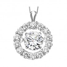 Gems One 14KT White Gold & Diamonds Stunning Neckwear Pendant - 1/2 ctw
