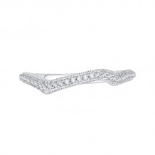 Shah Luxury Round Diamond Wedding Band In 14K White Gold