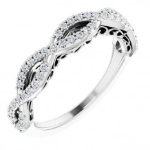 14K White 1/4 CTW Diamond Anniversary Band