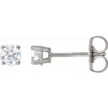 14K White 1/3 CTW Diamond Earrings