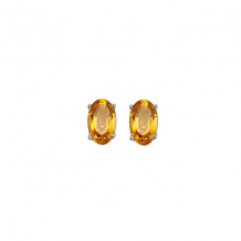 Gems One 14Kt White Gold Citrine (7/8 Ctw) Earring