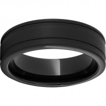 Black Diamond Ceramic Rounded Edge Band with Sandblast Finish