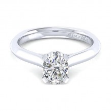 Gabriel & Co 14K White Gold Rina Solitaire Diamond Engagement Ring