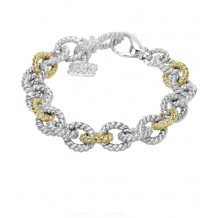 Vahan 14k Gold & Sterling Silver Chain Bracelet