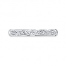 Shah Luxury 14K White Gold Diamond Wedding Band