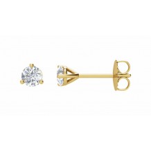 14K Yellow 1/5 CTW Diamond Stud Earrings