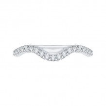 Shah Luxury Round Diamond Wedding Band In 14K White Gold