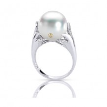 Imperial Pearl 14k White Gold Freshwater Pearl Ring