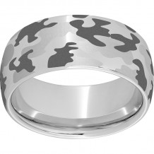 Serinium 10mm Domed Band with Camo Laser Engraving