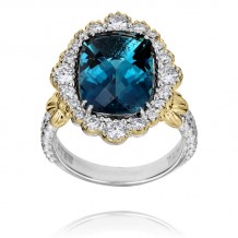 Vahan 14k Gold & Sterling Silver London Blue Topaz Ring