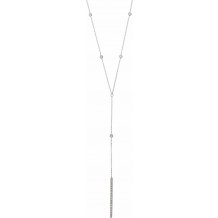 14K White 1/3 CTW Diamond Y 15-17 Necklace