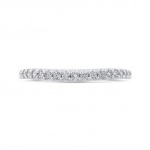 Shah Luxury Round Half-Eternity Diamond Wedding Band In 14K White Gold