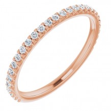 14K Rose 1/4 CTW Diamond Anniversary Band