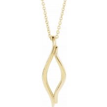 14K Yellow Freeform 16-18 Necklace