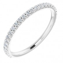 Platinum 1/4 CTW Diamond Anniversary Band