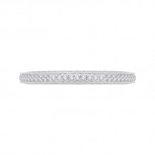 Shah Luxury 14K White Gold Diamond Eternity Wedding Band