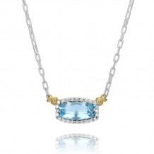 Vahan 14k Gold & Sterling Silver Sky Blue Topaz Necklace