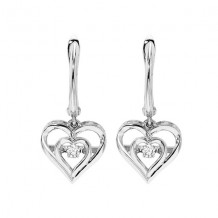 Gems One Silver Diamond (1/20 Ctw) Earring