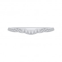 Shah Luxury Round Diamond Half-Eternity Wedding Band In 14K White Gold