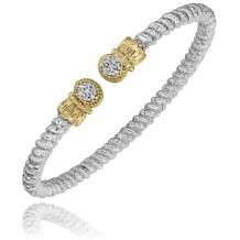 Vahan 14k Gold & Sterling Silver Diamond Bracelet