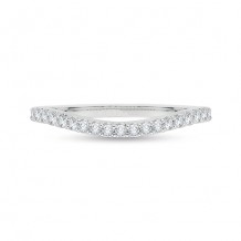 Shah Luxury 18k White Gold Diamond Carizza  Wedding Band