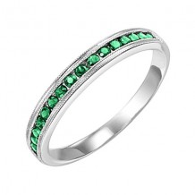 Gems One 14Kt White Gold Emerald (1/3 Ctw) Ring