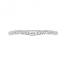 Shah Luxury Round Diamond Wedding Band In 14K White Gold