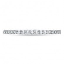 Shah Luxury 18k White Gold Diamond Promezza Wedding Band