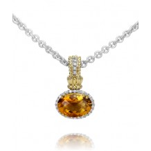 Vahan 14k Gold & Sterling Silver Citrine Pendant