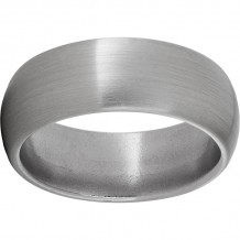 Titanium Domed Band with Satin Finish