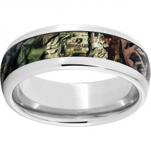 Serinium Domed Band with Mossy Oak Break-Up Infinity Inlay