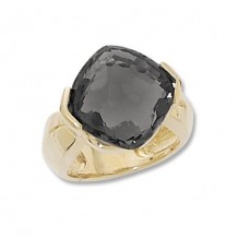 Carla 14k Yellow Gold Cushion Onyx Ring