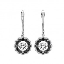 Gems One 14KT White Gold & Diamond Rhythm Of Love Fashion Earrings  - 1/2 ctw