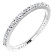 14K White 1/8 CTW Diamond Anniversary Band