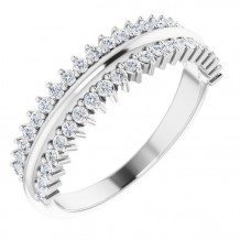 14K White 1/3 CTW Diamond Anniversary Band