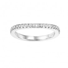 14k White Gold 1/5ct Diamond Wedding Band