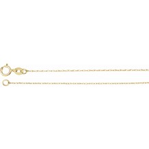 14K Yellow .75 mm Solid Rope 7 Chain