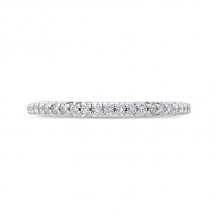 Shah Luxury Round Diamond Half-Eternity Wedding Band In 14K White Gold