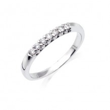 Camelot 14k White Gold Flora Wedding Band