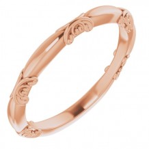 14K Rose Matching Band